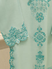 2 Piece - Pure Embroidered Cotton Net Suit S112393
