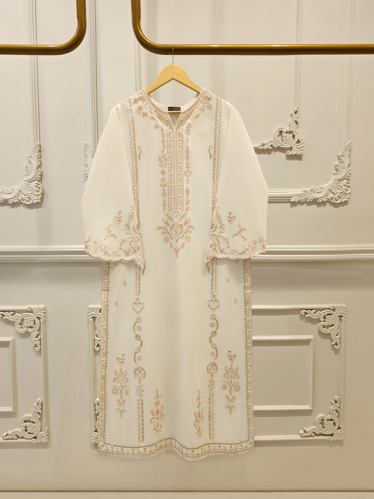 2 Piece - Embroidered Cambric Suit S112218