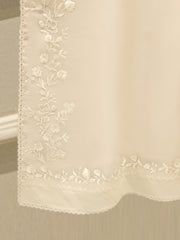 3 Piece - Pure Organza Embroidered Suit S112467