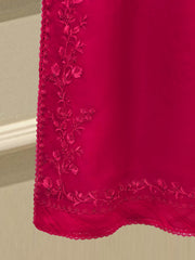 3 Piece - Pure Organza Embroidered Suit S112485