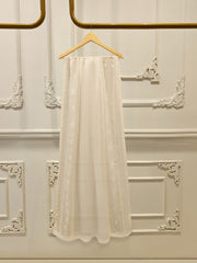 3 Piece - Pure Organza Embroidered Suit S112487