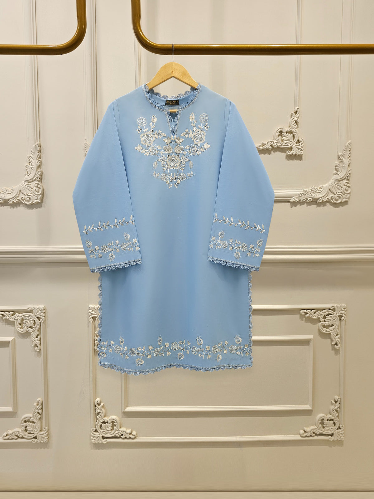2 Piece - Embroidered Cambric Suit S112553