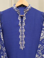 2 Piece - Pure Embroidered Cotton Net Suit S112578