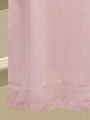 3 Piece - Pure Organza Embroidered Suit S112585