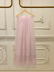 3 Piece - Pure Organza Embroidered Suit S112585