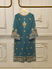 3 Piece - Embroidered Khaddar Suit S112686