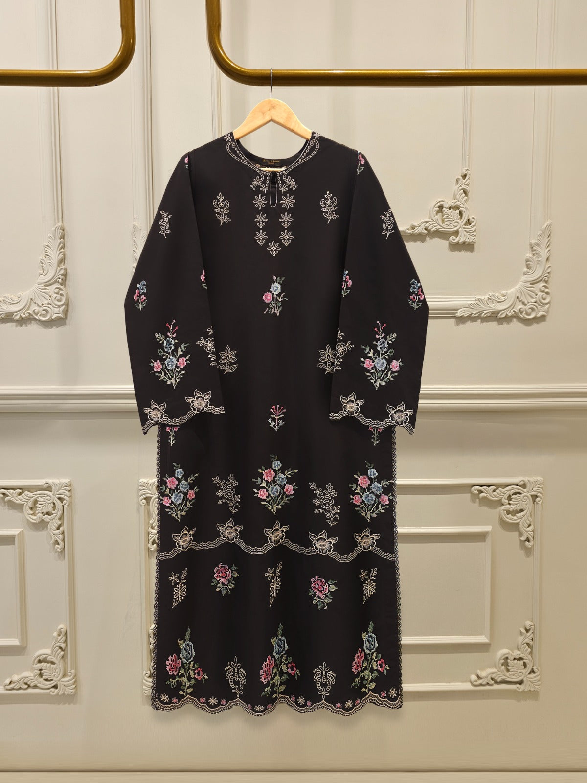 2 Piece - Embroidered Cambric Suit  S112425