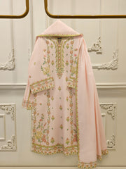 3 Piece - Embroidered Khaddar Suit S112697