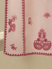 3 Piece - Pure Organza Embroidered Suit S112696