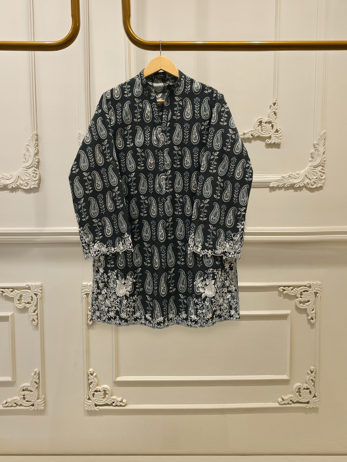 2 Piece - Digital Printed Embroidered Cambric Suit S112704