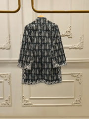 2 Piece - Digital Printed Embroidered Cambric Suit S112704