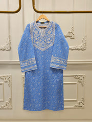 2 Piece - Digital Printed Embroidered Cambric Suit S112728