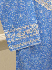 2 Piece - Digital Printed Embroidered Cambric Suit S112728