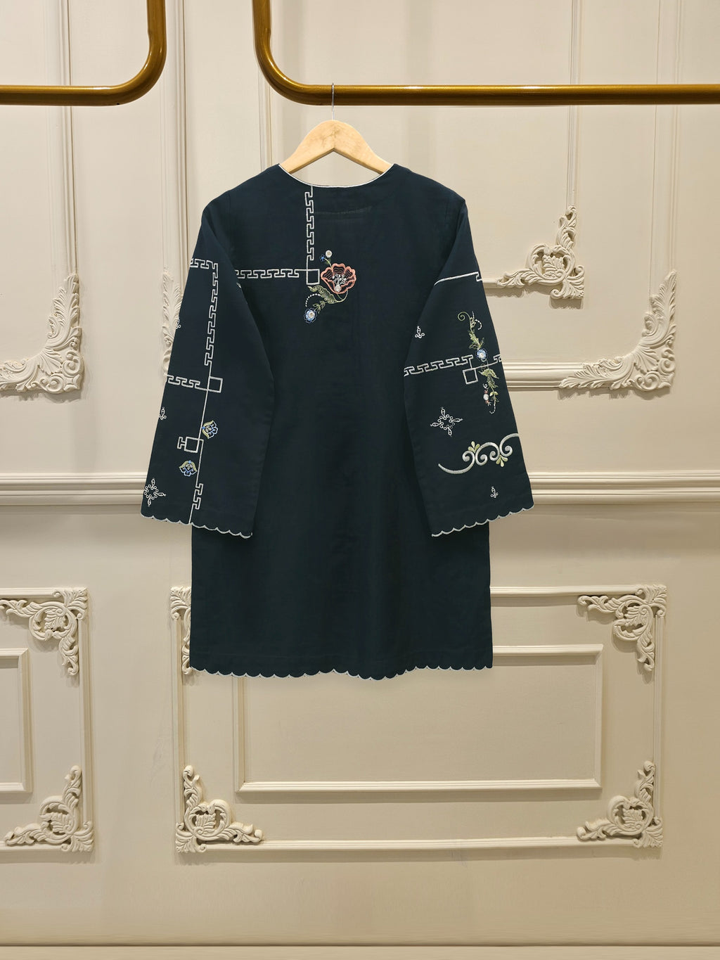 2 Piece - Embroidered Khaddar Suit WS00188