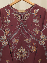2 Piece - Embroidered Khaddar Suit WS00191