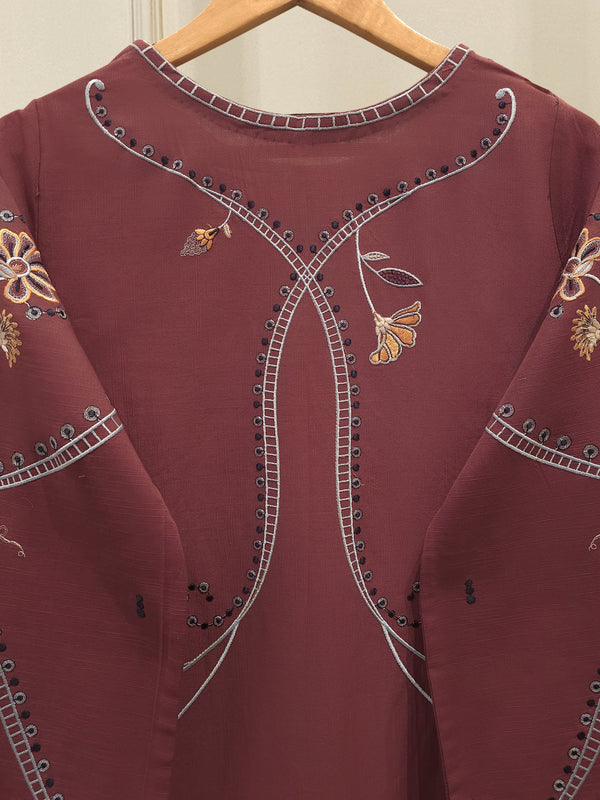 2 Piece - Embroidered Khaddar Suit WS00191