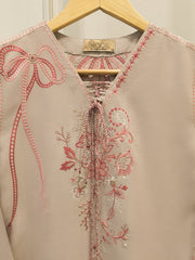 2 Piece - Embroidered Linen Suit WS00194