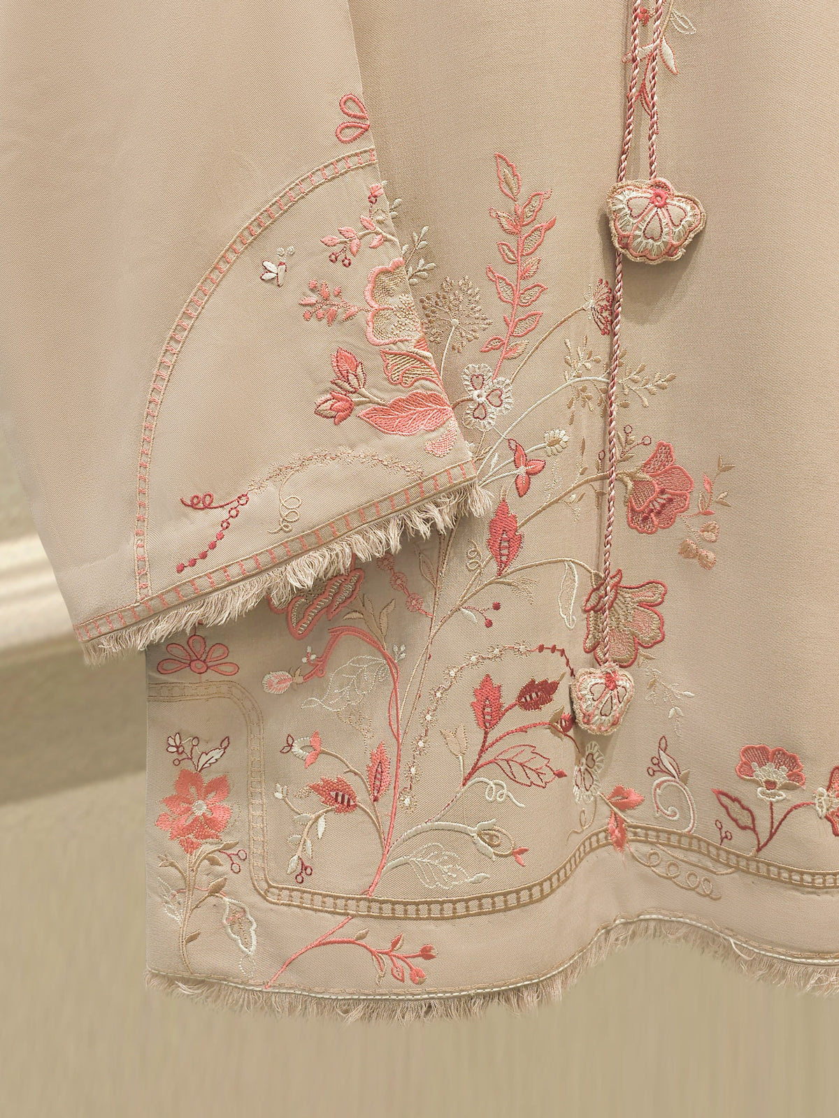 2 Piece - Embroidered Linen Suit WS00194