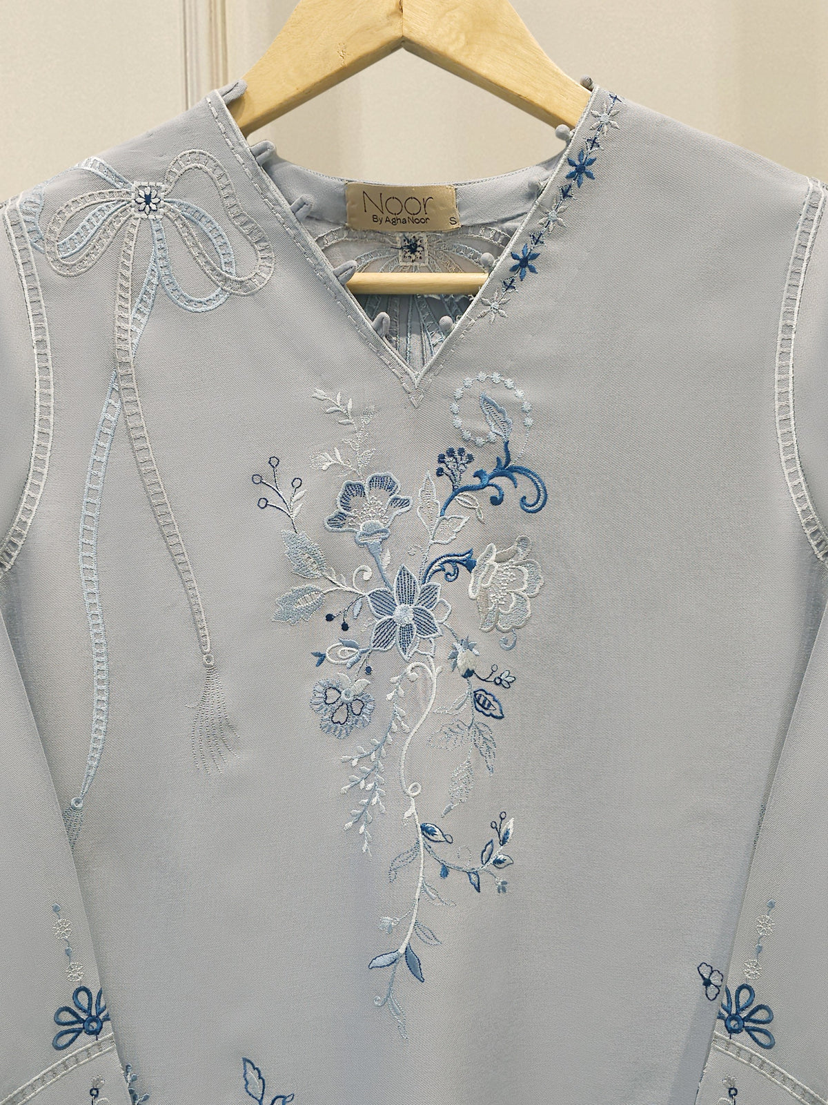 2 Piece - Embroidered Linen Suit WS00196