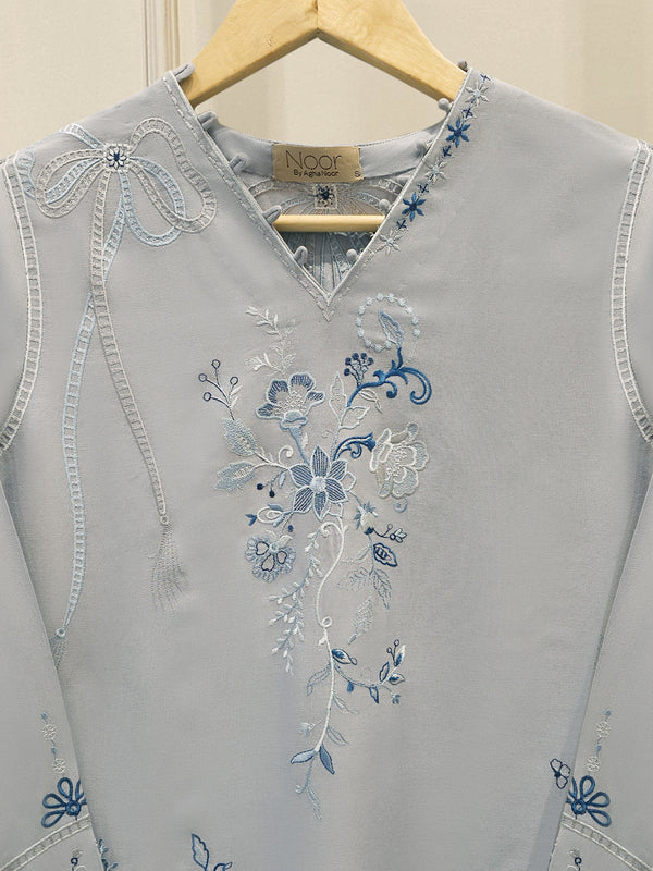 2 Piece - Embroidered Linen Suit WS00196