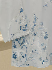 2 Piece - Embroidered Linen Suit WS00196