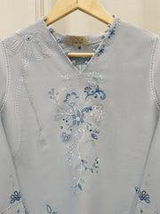 2 Piece - Embroidered Linen Suit WS00196
