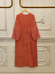 2 Piece - Pure Organza Embroidered Suit S112777
