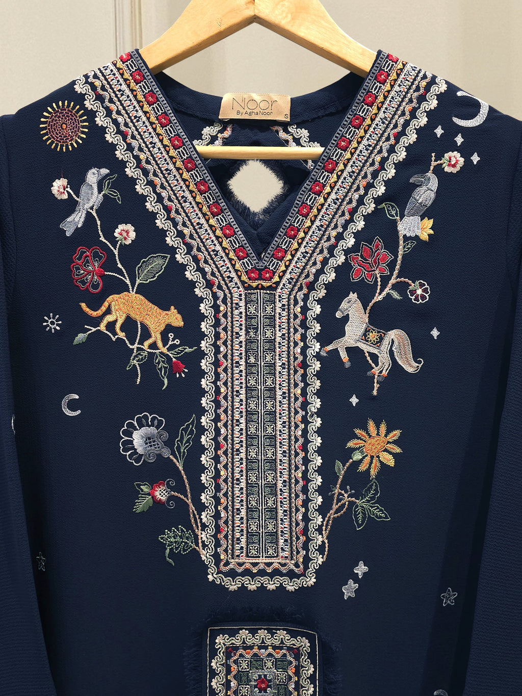 Embroidered Georgette Shirt WS00198