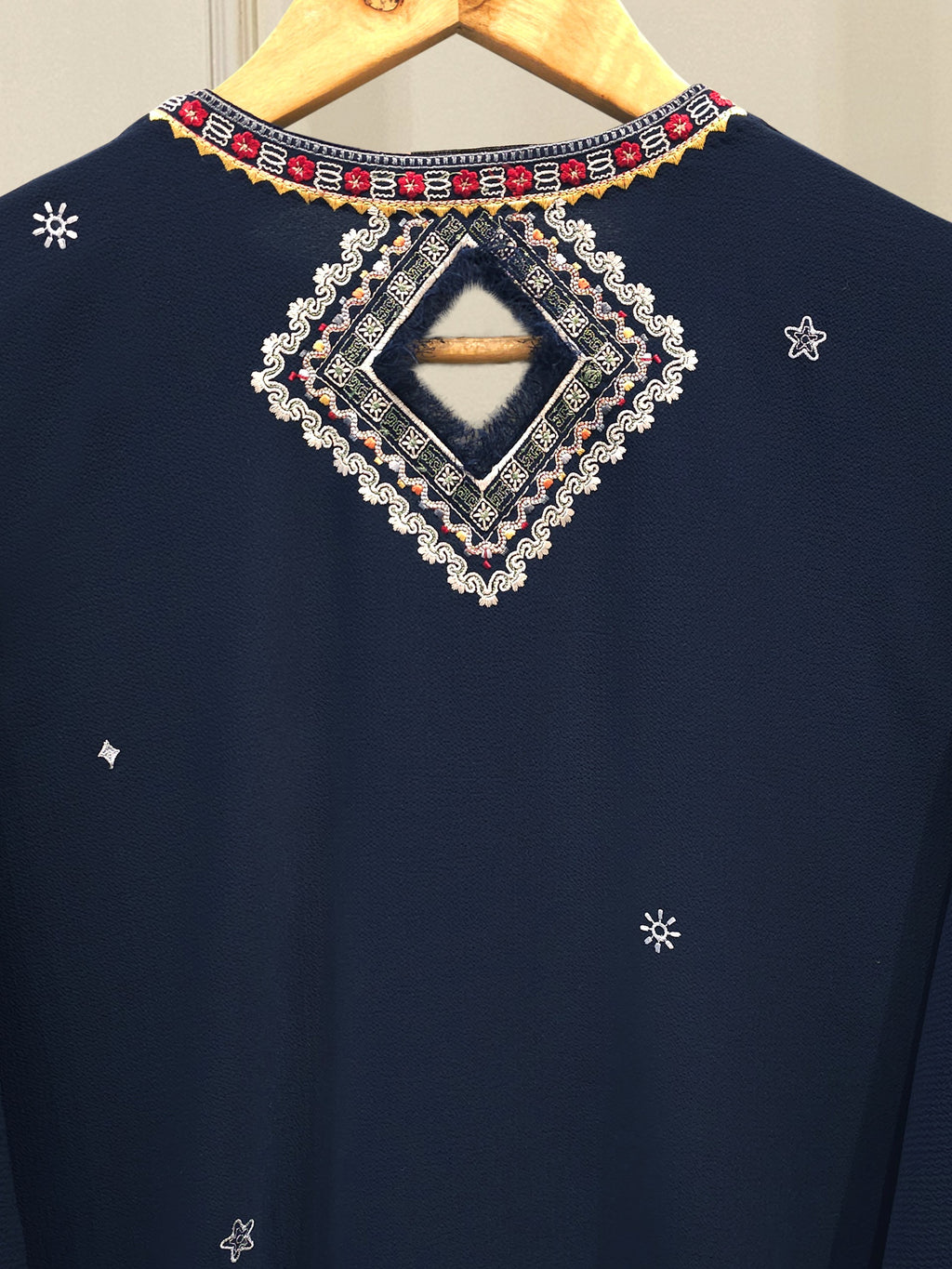 Embroidered Georgette Shirt WS00198