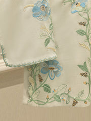 2 Piece - Embroidered Linen Suit WS00200