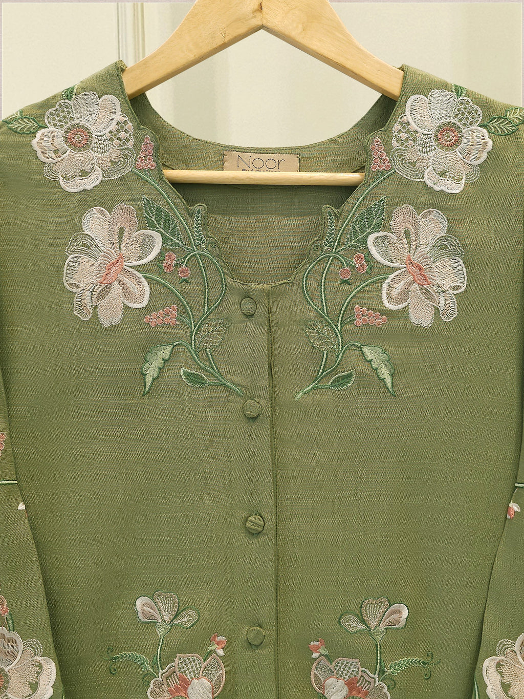 2 Piece - Embroidered Linen Suit WS00201