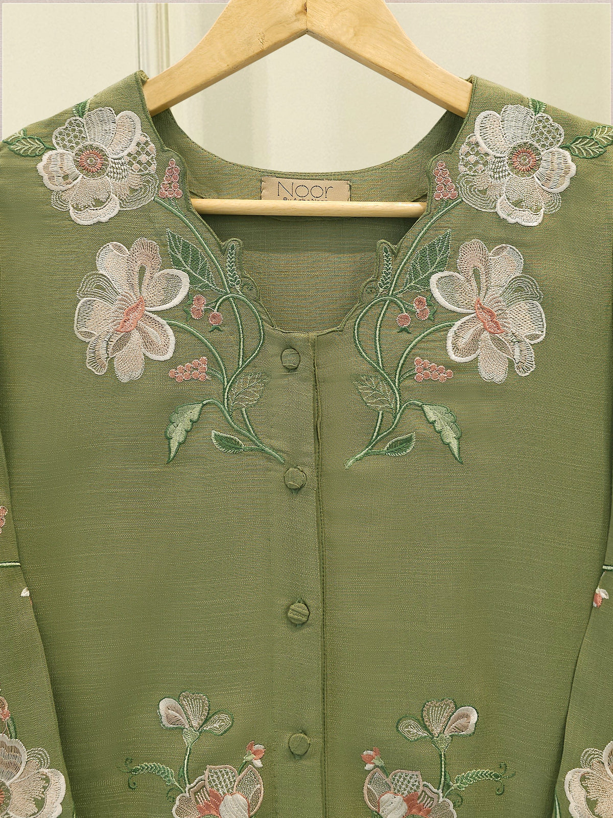 2 Piece - Embroidered Linen Suit WS00201