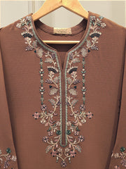 2 Piece - Embroidered Georgette Suit WS00199