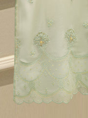 3 Piece - Pure Embroidered Cotton Net Suit S112781