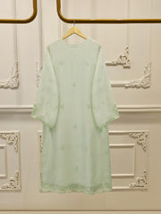 3 Piece - Pure Embroidered Cotton Net Suit S112781