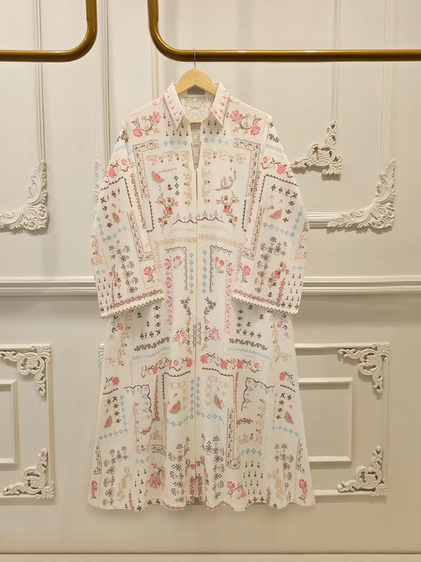 Embroidered Linen Shirt WS00079