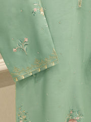 Pure Embroidered Silk Net Shirt S112791