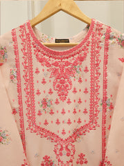 2 Piece - Digital Printed Embroidered Cambric Suit S112735