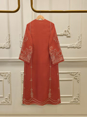 3 Piece- Pure Khaddi Silk Embroidered Suit S112816