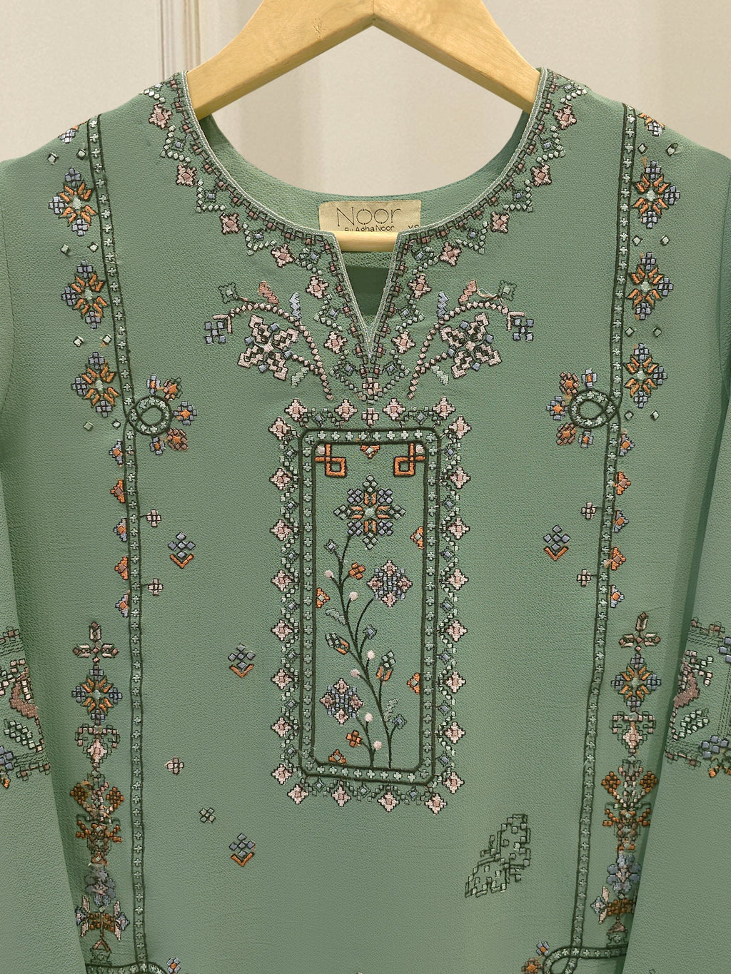 2 Piece - Embroidered Georgette Suit WS00205