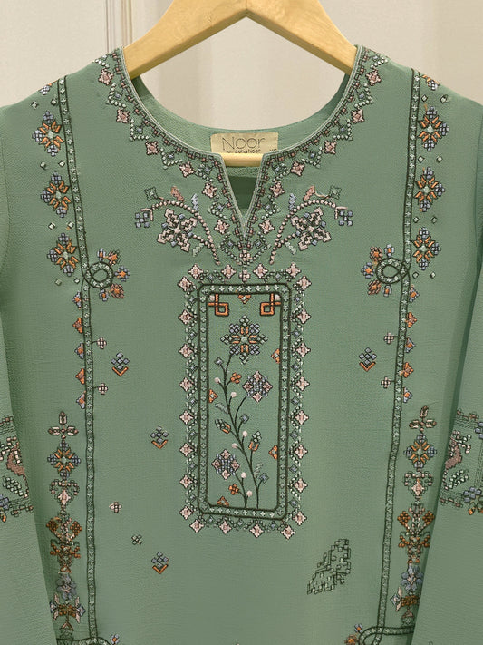 2 Piece - Embroidered Georgette Suit WS00205