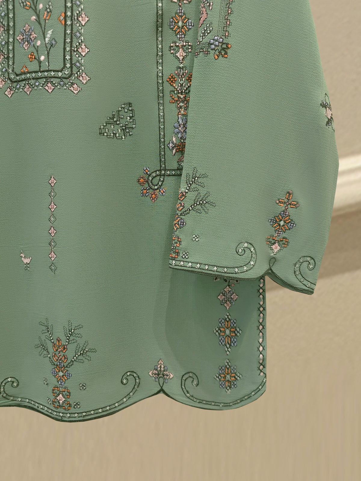2 Piece - Embroidered Georgette Suit WS00205