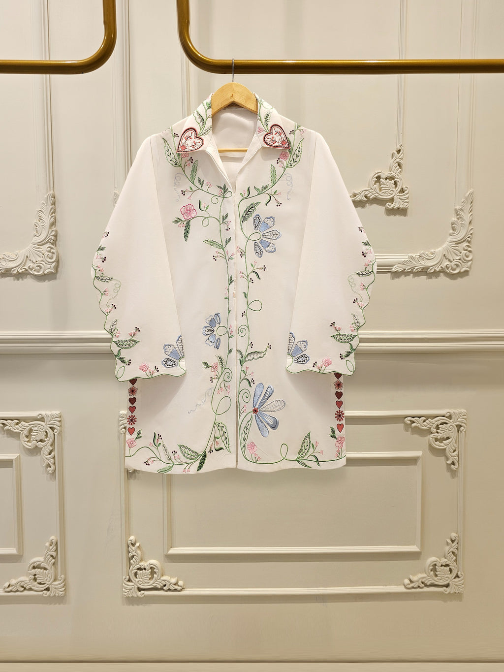 2 Piece - Embroidered Cambric Suit WS00204