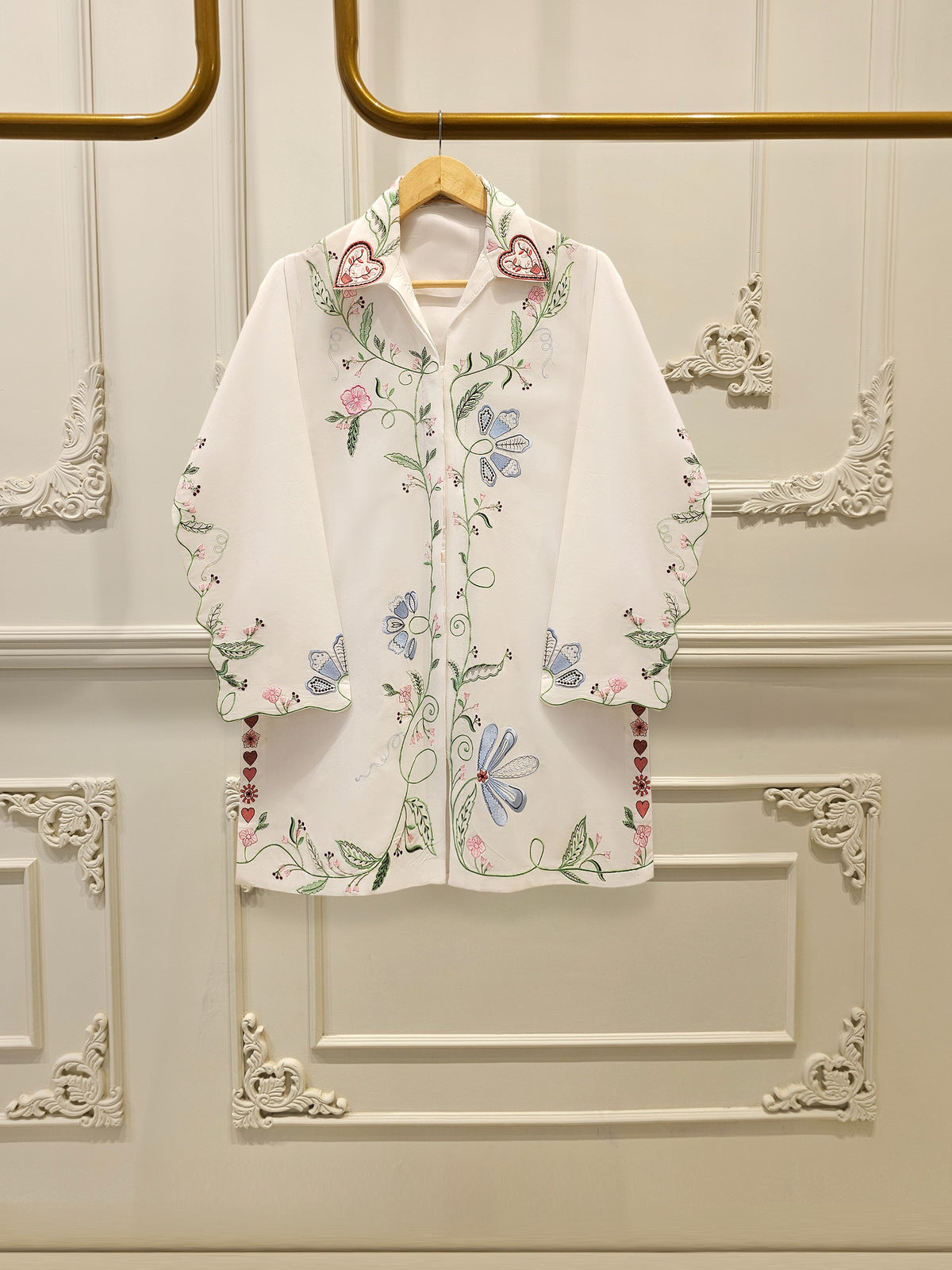 2 Piece - Embroidered Cambric Suit WS00204