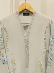 Pure Embroidered Sheesha Silk Shirt S112890