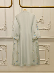 Pure Embroidered Sheesha Silk Shirt S112890