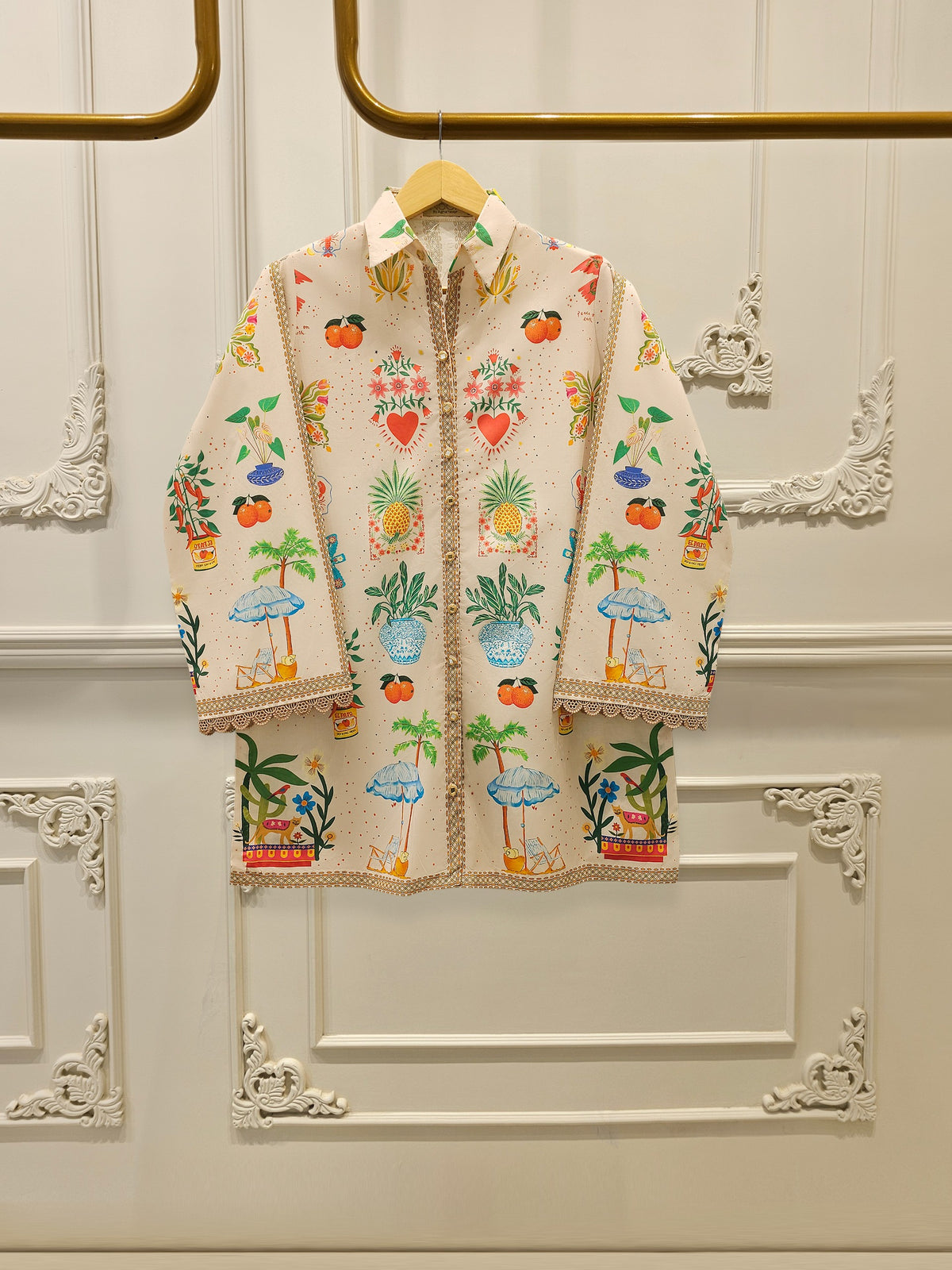 Digital Printed Cambric Shirt WS00234 Main image