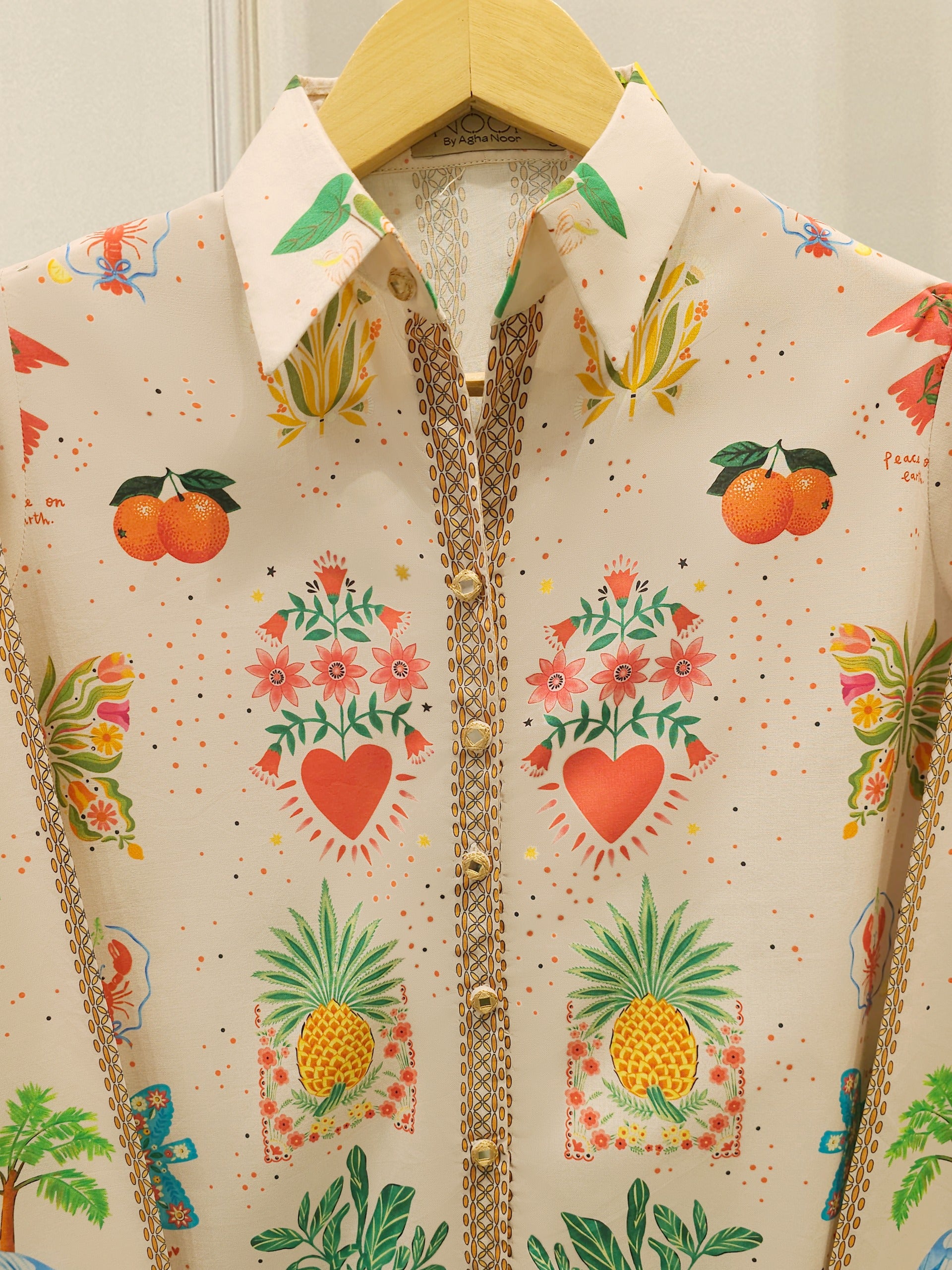 Digital Printed Cambric Shirt WS00234 Secondary image