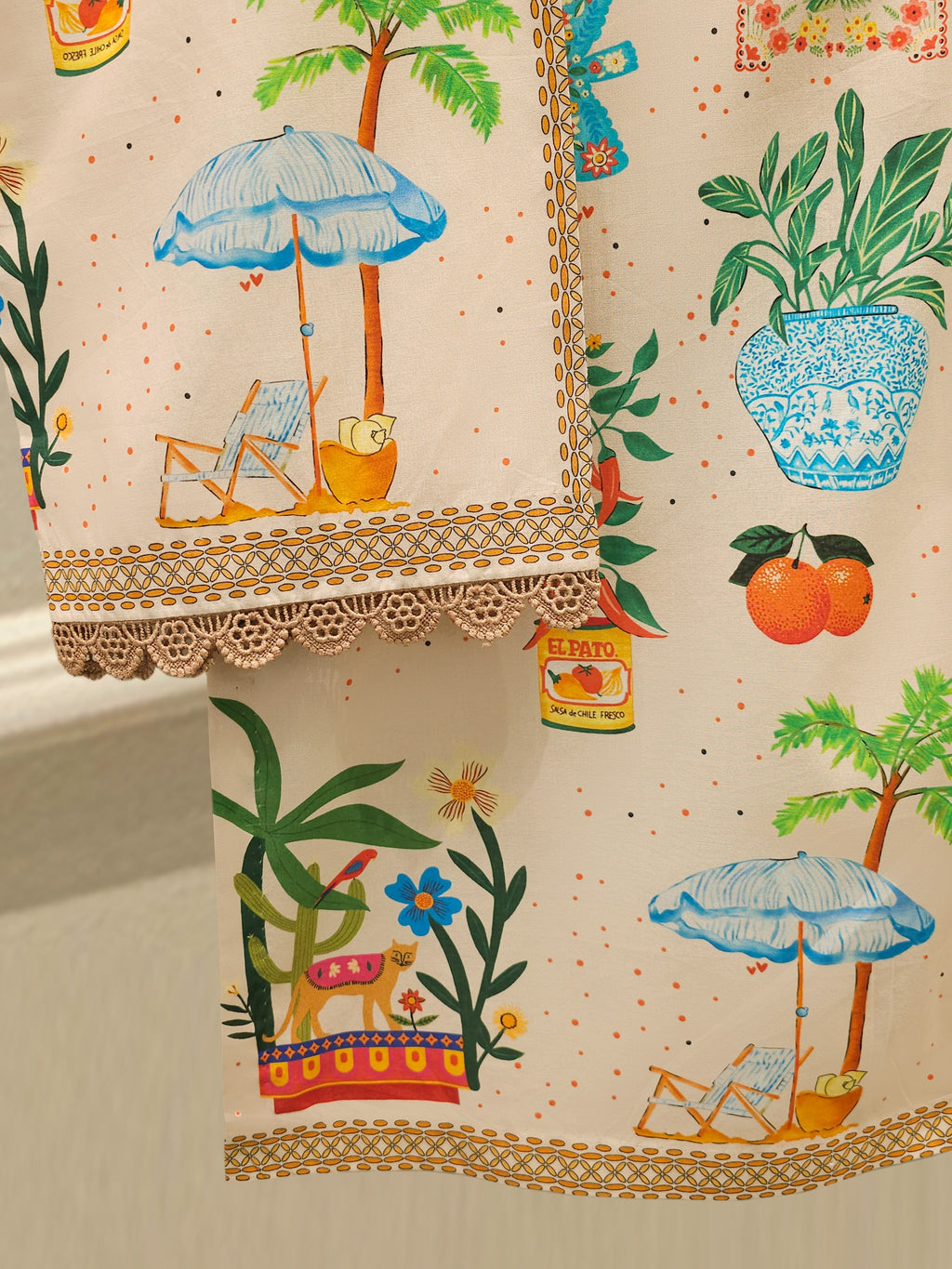 Digital Printed Cambric Shirt WS00234