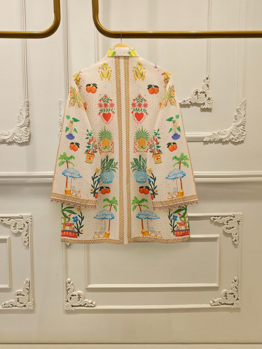 Digital Printed Cambric Shirt WS00234